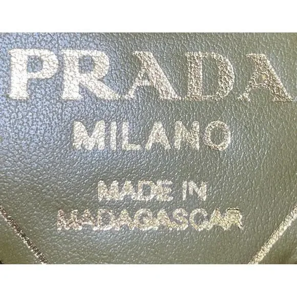 Prada Triangle Logo Tote Raffia Crochet #240260P13B - Picture 6 of 6